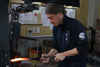 Yu Kurosaki Shizuku SPG2 Martelé Santoku  165mm Manipuler - japanny-FR