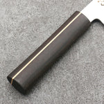 Shigeki Tanaka Majiro Acier argenté NO.3 Petite-utilité Couteau Japonais 150mm Bois d'ébène Manipuler - japanny-FR