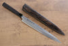 Sakai Takayuki Serie de Chef Acero de Plata No.3 Yanagiba Cuchillo Japones 270mm Mango de Madera de ebano Con funda - japanny-FR