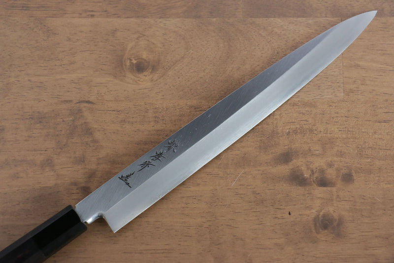 Sakai Takayuki Serie de Chef Acero de Plata No.3 Yanagiba Cuchillo Japones 270mm Mango de Madera de ebano Con funda - japanny-FR