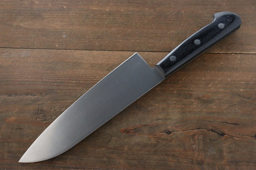 Isseya Molybdene Santoku  180mm Bois de pakka noir Manipuler - japanny-FR