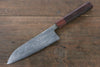 Takayuki Iwai VG10 Damas Santoku  165mm Honduras Manipuler - japanny-FR