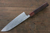 Takayuki Iwai VG10 Damas Santoku  165mm Honduras Manipuler - japanny-FR