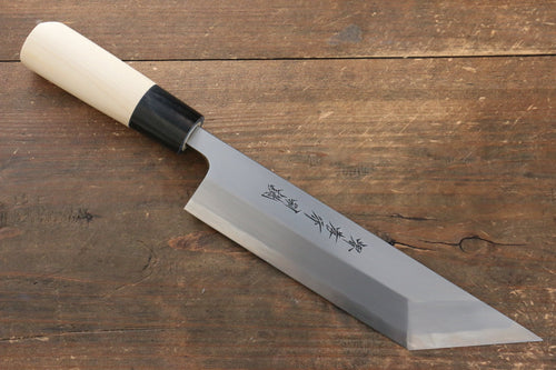 Sakai Takayuki Acier Blanc No.2 couteau à anguille  180mm Magnolia Manipuler - japanny-FR