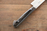 Iseya Couteau en acier au molybdène 150 mm et couteau Santoku 180 mm avec manche en bois Black Packer - japanny-FR