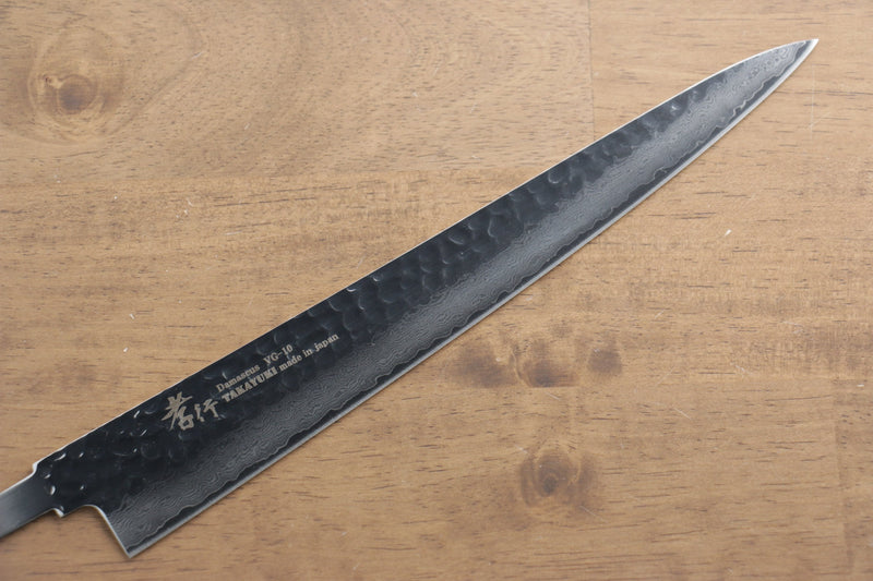 Sakai Takayuki VG10 33 Couche de Damas Sujihiki  240mm - japanny-FR