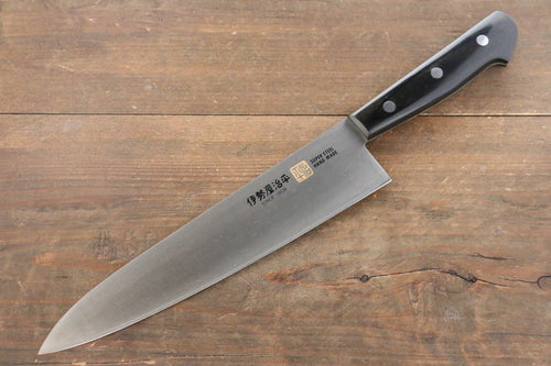 Isseya Molybdene Gyuto  210mm Bois de pakka noir Manipuler - japanny-FR