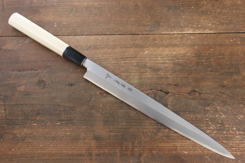 Sakai Takayuki Série Chef Acier argenté NO.3 Fuguhiki  270mm Magnolia Manipuler - japanny-FR