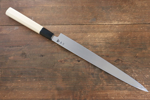 Sakai Takayuki Série Chef Acier argenté NO.3 Fuguhiki  270mm Magnolia Manipuler - japanny-FR