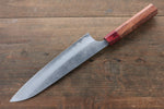 Yoshimi Kato Super Bleu Nashiji Gyuto  210mm Honduras rouge Manipuler - japanny-FR