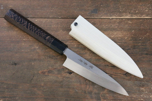 Sakai Takayuki Honyaki Acier Blanc No.2 Baran  120mm Wenge Manipuler avec Gaine - japanny-FR