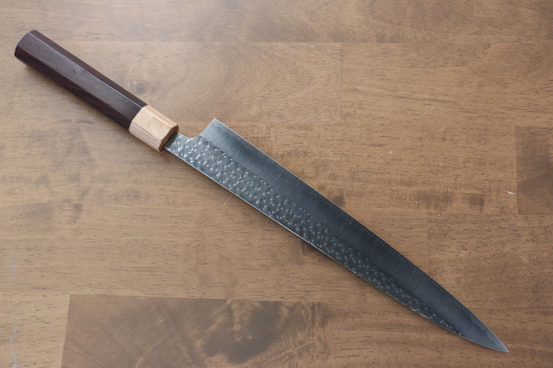 Yu Kurosaki Senko R2/SG2 Martelé Sujihiki  270mm Shitan Manipuler - japanny-FR