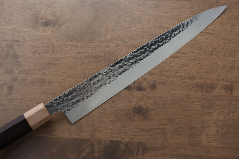 Yu Kurosaki Senko R2/SG2 Martelé Sujihiki  270mm Shitan Manipuler - japanny-FR