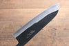 Takayuki Iwai Acier Bleu Kurouchi Santoku  165mm Shitan Manipuler - japanny-FR