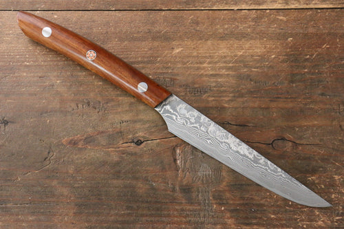 Takeshi Saji R2/SG2 Damas noir couteau à steak  125mm Ironwood Manipuler - japanny-FR