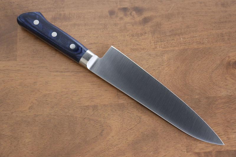 Seisuke Seiten Molybdene Gyuto  180mm Bois de pakka bleu Manipuler - japanny-FR