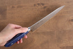 Seisuke Seiten Molybdene Gyuto  180mm Bois de pakka bleu Manipuler - japanny-FR