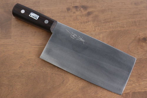 Seisuke Whole steel
 Chinese Cleaver  180mm Shitan Handle - japanny-FR