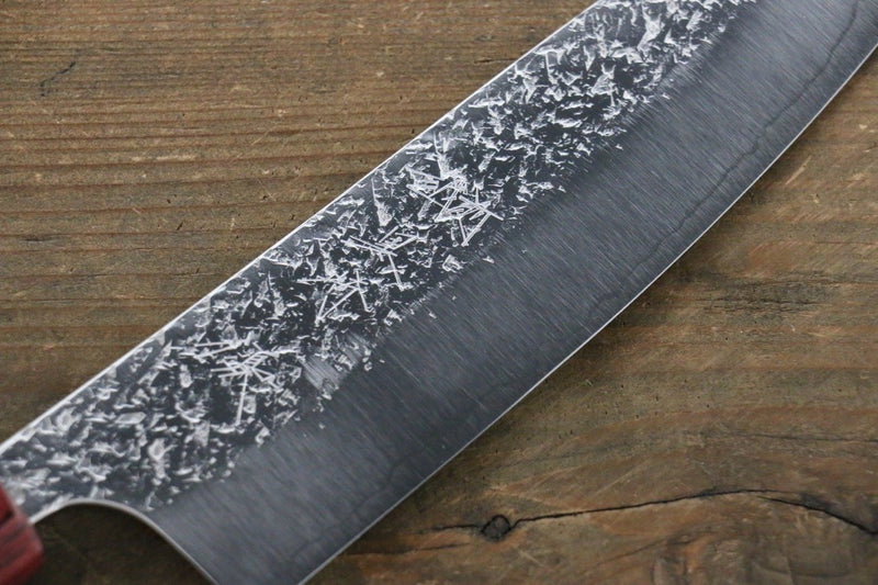 Yu Kurosaki Shizuku R2/SG2 Martelé Santoku  165mm Cerisier américain Manipuler - japanny-FR