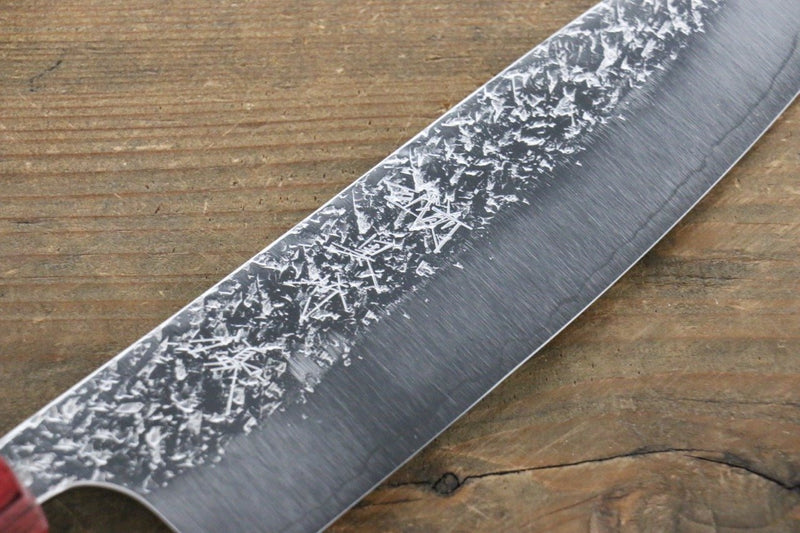 Yu Kurosaki Shizuku R2/SG2 Martelé Santoku  165mm Cerisier américain Manipuler - japanny-FR