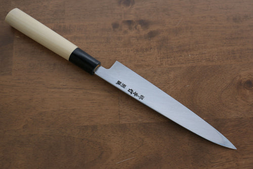 Sakai Takayuki Tokujyo Acier Blanc No.2 Petite-utilité  180mm Magnolia Manipuler - japanny-FR