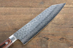 Jikko VG10 17-Couches Kiritsuke Santoku 170mm Manipuler Acajou - japanny-FR