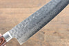 Jikko VG10 17-Couches Kiritsuke Santoku 170mm Manipuler Acajou - japanny-FR