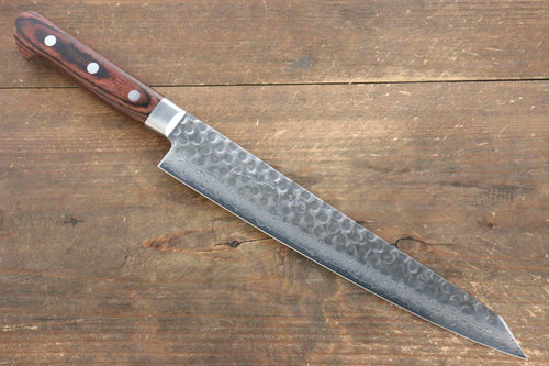 Jikko VG10 17-Couches Kiritsuke Sujihiki  230mm Acajou Manipuler - japanny-FR