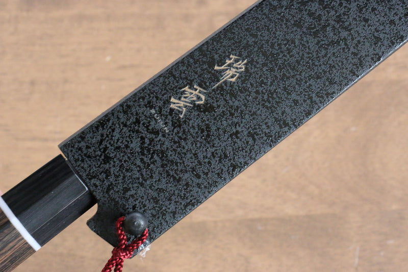 ZUIUN Kuroishime Magnolia Gaine pour 210mm Kirituke Gyuto avec Cheville en contreplaqué - japanny-FR