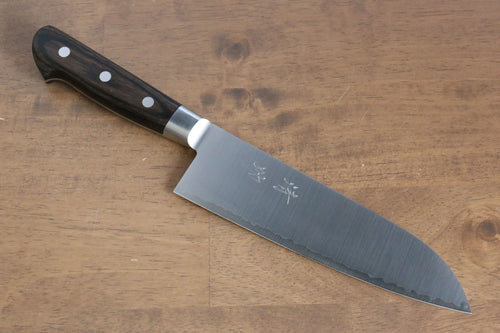 Seisuke SG2 Santoku  180mm Bois de Pakka marron Manipuler - japanny-FR