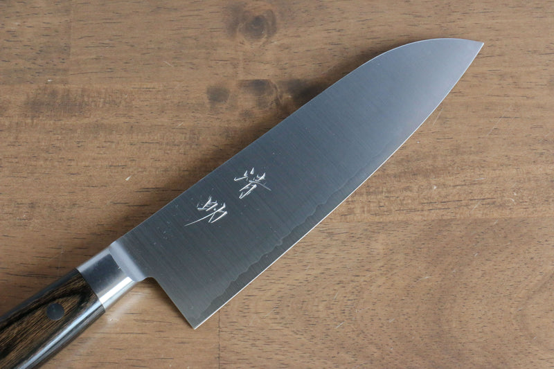 Seisuke SG2 Santoku  180mm Bois de Pakka marron Manipuler - japanny-FR