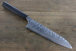 Seisuke Acier Bleu No.2 Martelé Damas Gyuto  210mm Shitan Manipuler - japanny-FR