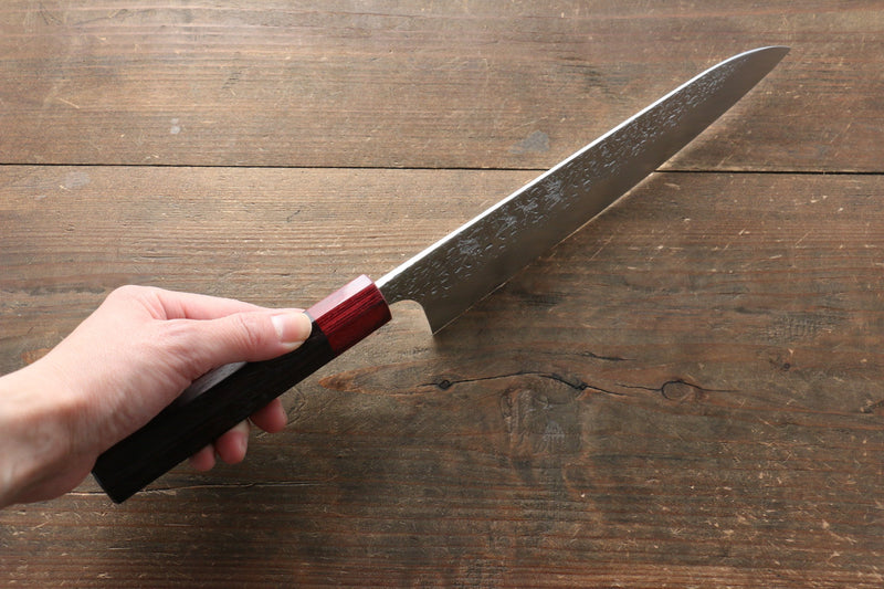 Yu Kurosaki Shizuku R2/SG Hammered Gyuto Knife 210mm & Santoku Knife 165mm Set - japanny-FR