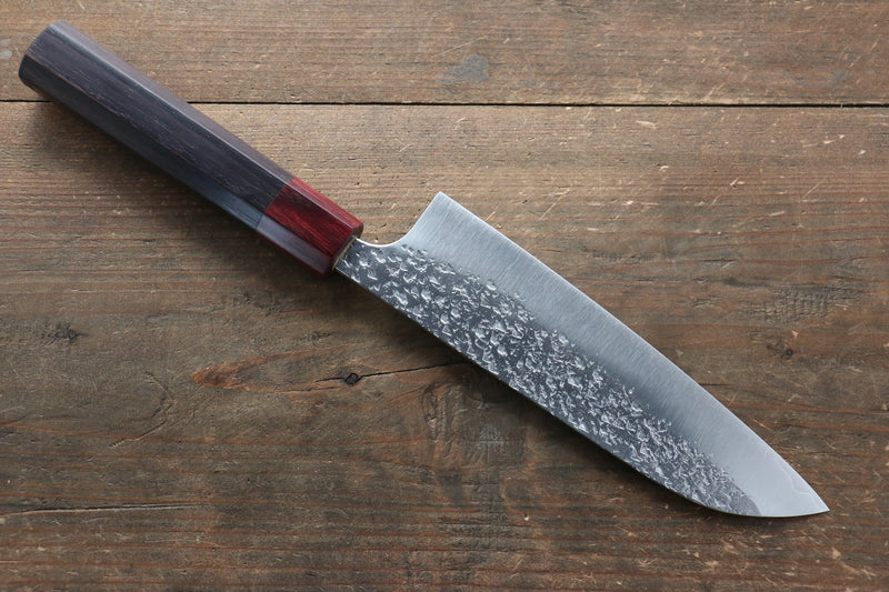 Yu Kurosaki Shizuku R2/SG Hammered Gyuto Knife 210mm & Santoku Knife 165mm Set - japanny-FR