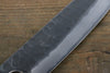 Seisuke Acier Bleu No.2 Martelé Kurouchi Santoku  180mm Shitan Manipuler - japanny-FR