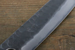 Seisuke Acier Bleu No.2 Martelé Kurouchi Santoku  180mm Shitan Manipuler - japanny-FR