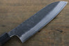 Seisuke Acier Bleu No.2 Martelé Kurouchi Santoku  180mm Shitan Manipuler - japanny-FR