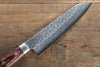 Jikko VG10 17-Couches Kirituke Gyuto 170mm Manipuler Acajou - japanny-FR