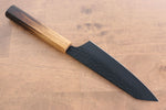 Sakai Takayuki Kurokage VG10 Martelé Revêtement en téflon Kiritsuke Santoku  160mm Chêne brûlé Manipuler - japanny-FR