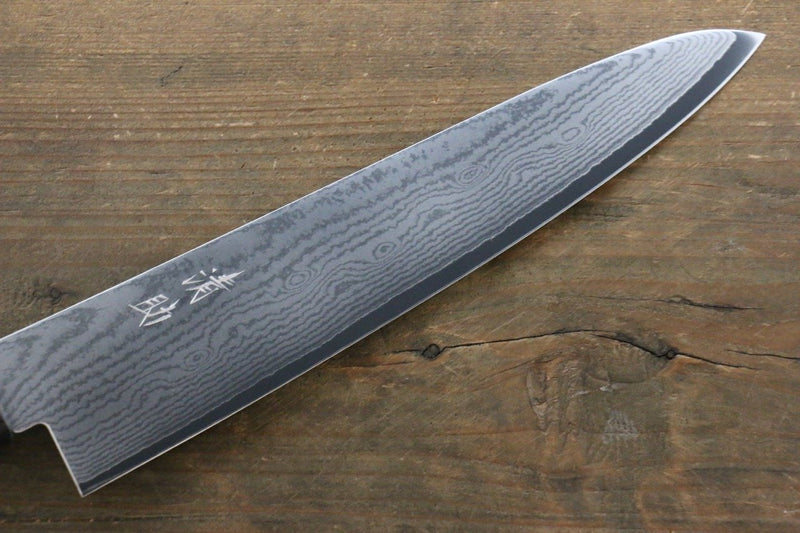 Seisuke VG10 63Couche de Damas Gyuto  210mm Shitan Manipuler - japanny-FR