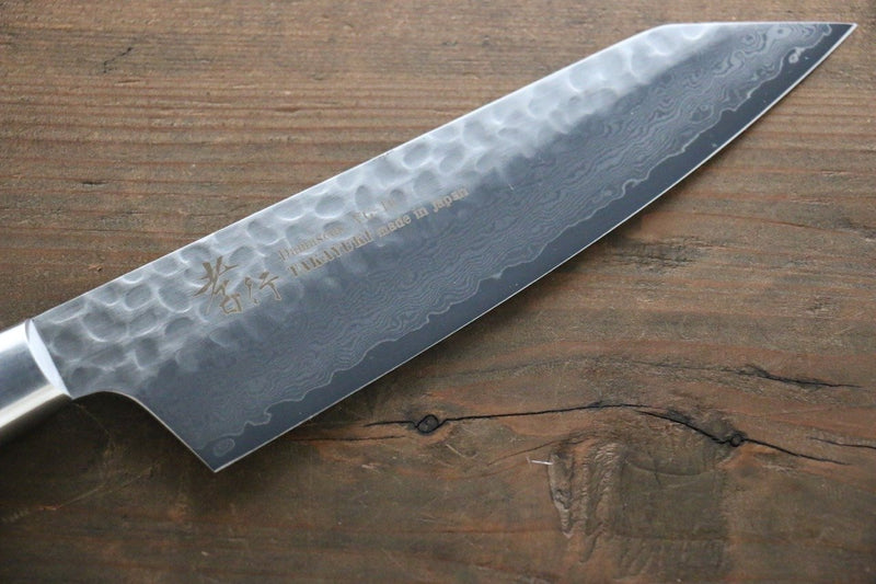 Sakai Takayuki VG10 33-Couches Damas Kiritsuke Santoku  160mm Bois d'acajou Pakka Manipuler - japanny-FR