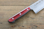 Sakai Takayuki Acier argenté NO.3 Santoku  180mm Bois de pakka rouge Manipuler - japanny-FR