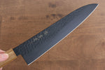 Sakai Takayuki Kurokage VG10 Martelé Revêtement en téflon Gyuto  240mm Chêne brûlé Manipuler - japanny-FR