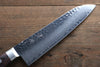 Seisuke VG10 33-Couches Damas Santoku  180mm Acajou Manipuler avec Gaine - japanny-FR