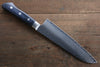 Seisuke Seiun VG10 33-Couches Damas Santoku  180mm Bois de pakka bleu Manipuler avec Gaine - japanny-FR