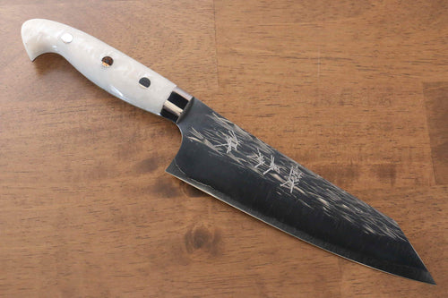 Yu Kurosaki Juhyo SPG2 Martelé Santoku  165mm Acrylique Manipuler - japanny-FR