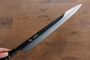 Yu Kurosaki Acier Bleu No.2 Finition en miroir Yanagiba  330mm Ebène avec double bague de buffle d'eau Manipuler - japanny-FR