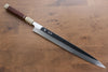 Yu Kurosaki Acier Bleu No.2 Finition en miroir Yanagiba  330mm Bois d'ébène rouge Manipuler - japanny-FR