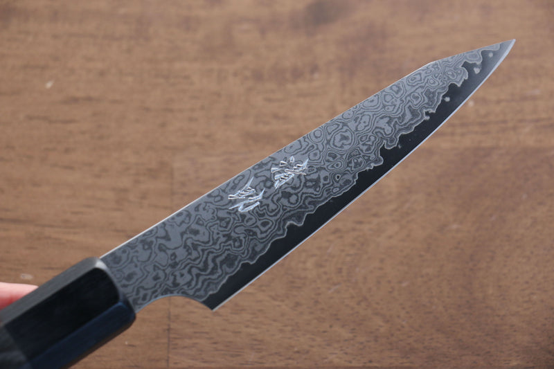 Seisuke VG10 33 Couche de Damas Kiritsuke Petty,Utilité  120mm Bois de pakka Gris Manipuler - japanny-FR