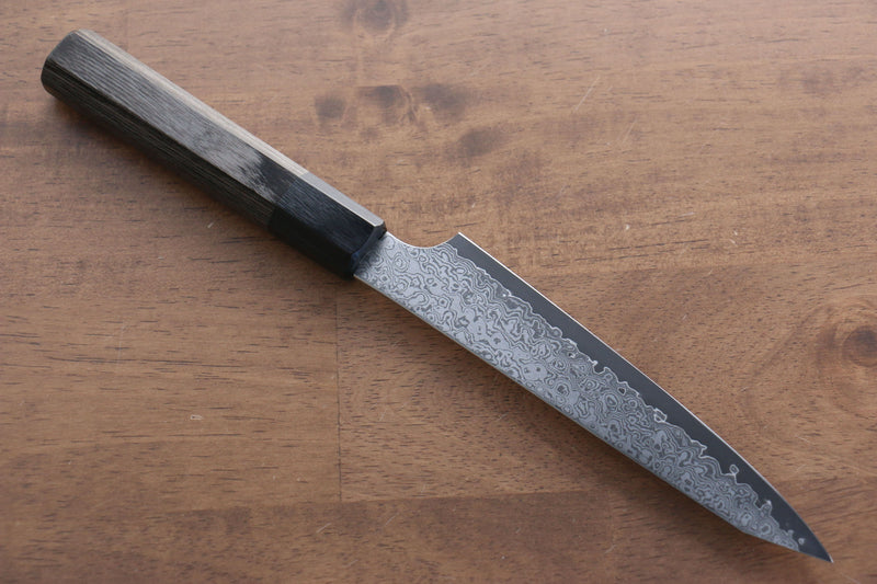 Seisuke VG10 33 Couche de Damas Kiritsuke Petty,Utilité  150mm Bois de pakka Gris Manipuler - japanny-FR